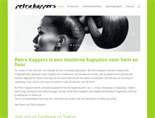 Tablet Screenshot of petrakappers.nl